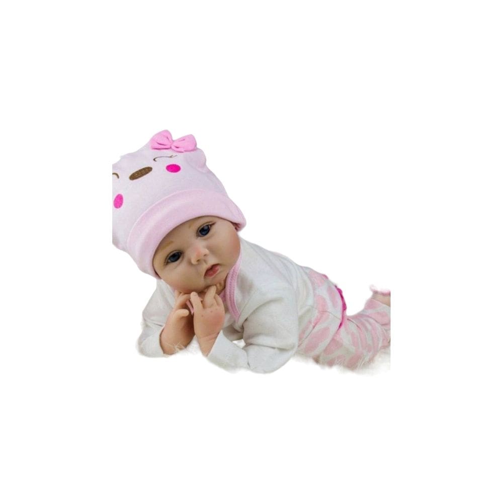 Boneca Reborn Baby Doll realista de silicone macio de 55 cm com acessórios