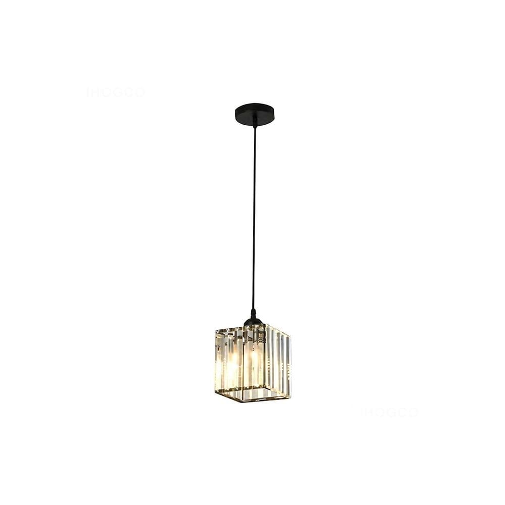 Luminária pendente Lâmpada de teto de cristal decorativa moderna