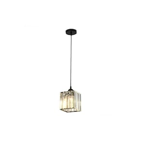 Luminária pendente Lâmpada de teto de cristal decorativa moderna