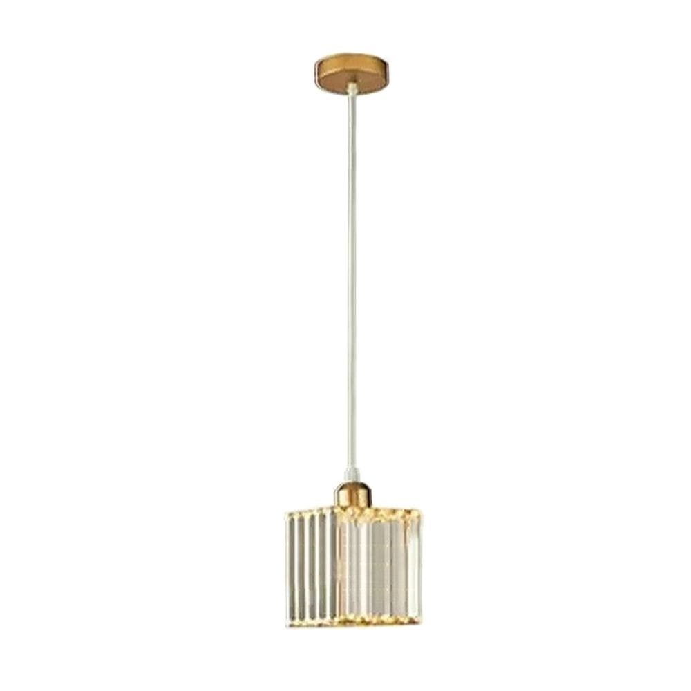 Luminária pendente Lâmpada de teto de cristal decorativa moderna