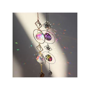Pingente de vidro Suncatcher Fairy 42 cm com corrente