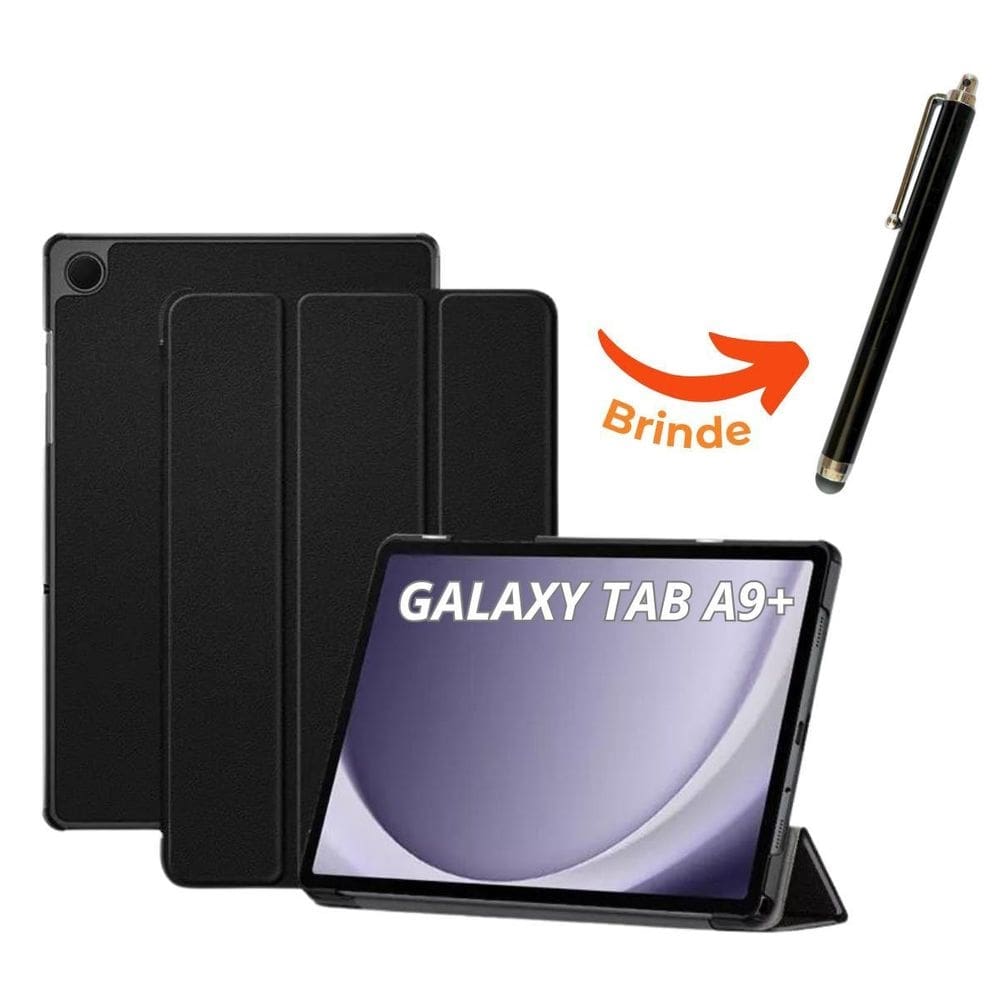 Capa smart cover + caneta touch tablet tab a9 8.7 polegadas