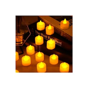 Pacote de 24 velas LED operadas por bateria com efeito de chama