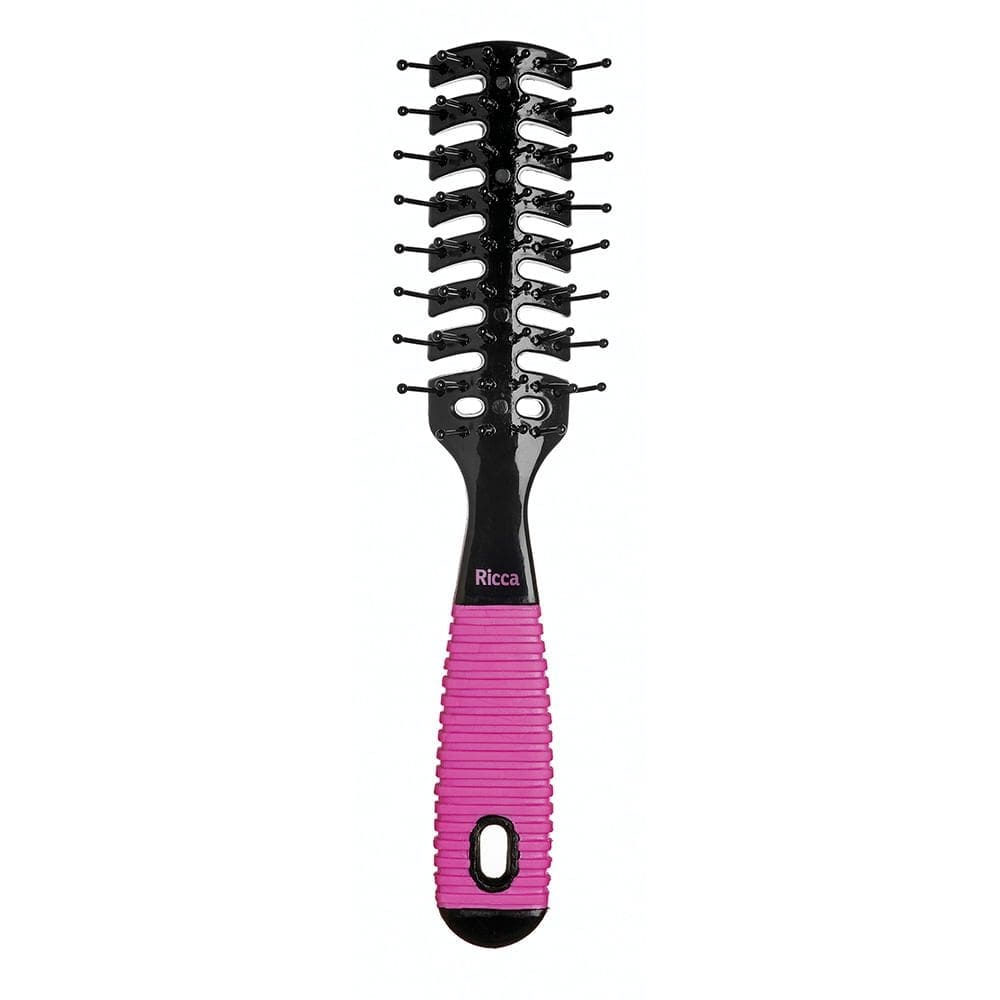 Escova Ventilada Black & Pink Ricca