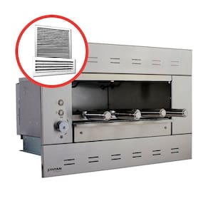Churrasqueira Elétrica de Embutir 4 Espetos SUPREMA 04 E com Kit Venezianas Titan