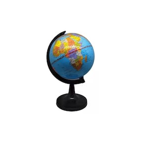 Mini mapa mundial giratório World Globe de 8,5 cm com base