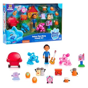 Conjunto de brinquedos Blue`s Clues Friends 14 peças +3 anos
