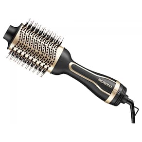 Escova secadora tourmaline ícon mondial blackgold 1200w 220v