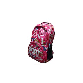 Mochila esportiva SPORT com 5 compartimentos rosa para escola
