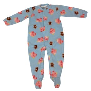 Macacão soft bebê fem infantil Petit Collection azul/rosa