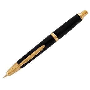 Caneta tinteiro pilot capless vanishing point preto gt 18k