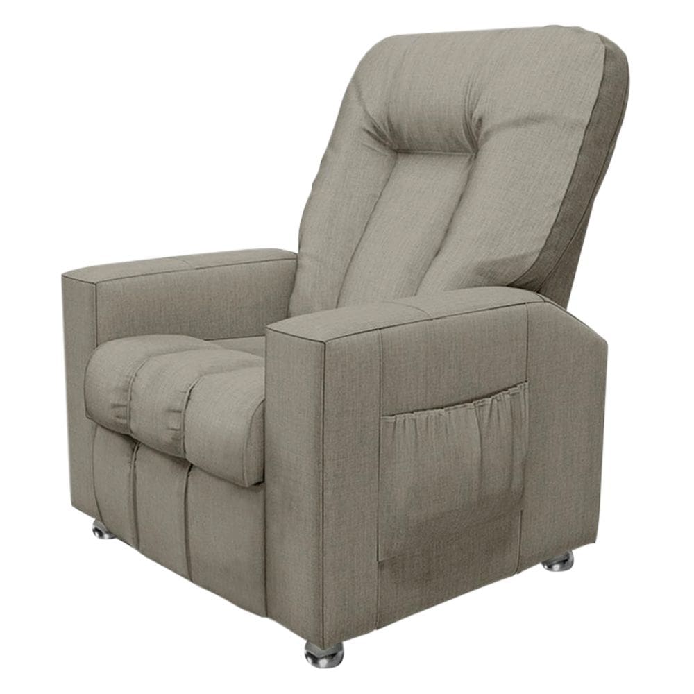 Poltrona do Papai Reclinável Para Cinema Sora Linho Bege FH1 - D`Rossi