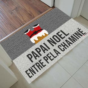 Tapete capacho personalizado feliz natal modelo 7