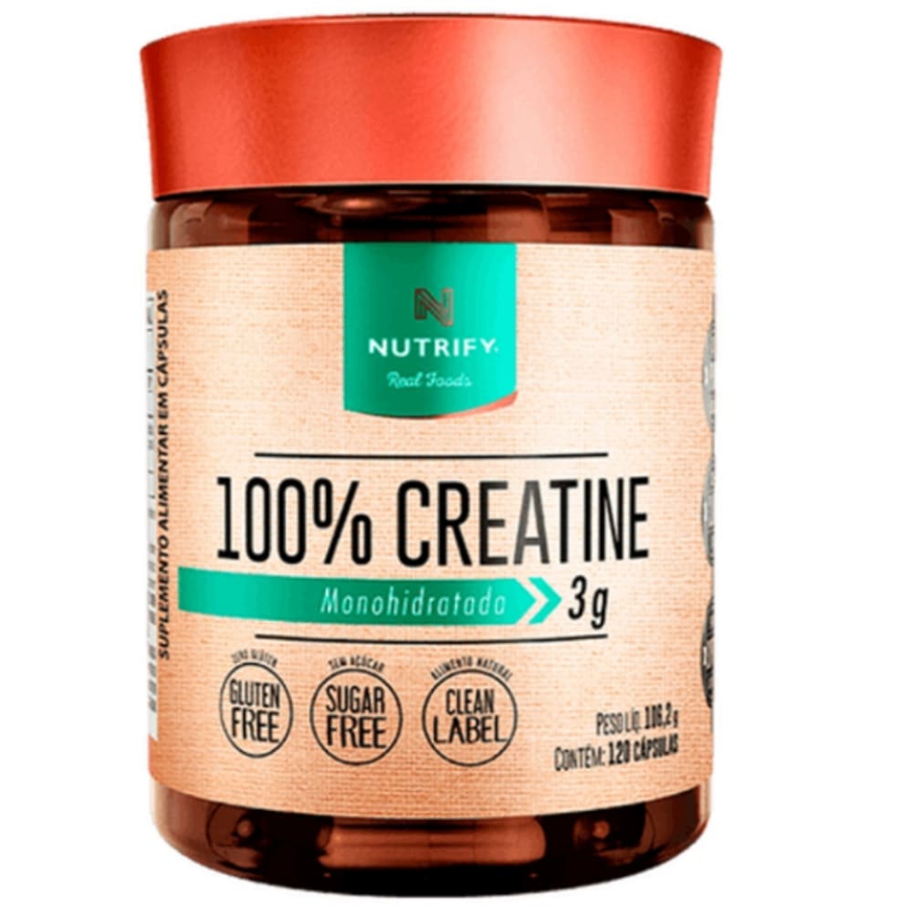 100% Creatine Monohidratada em Cápsulas (120 Caps) - Nutrify