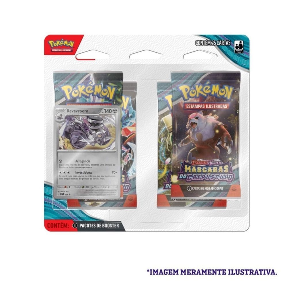 Jogo de Cartas - Revavroom Pokemon Masacaras do crepusculo COPAG DA AMAZONIA