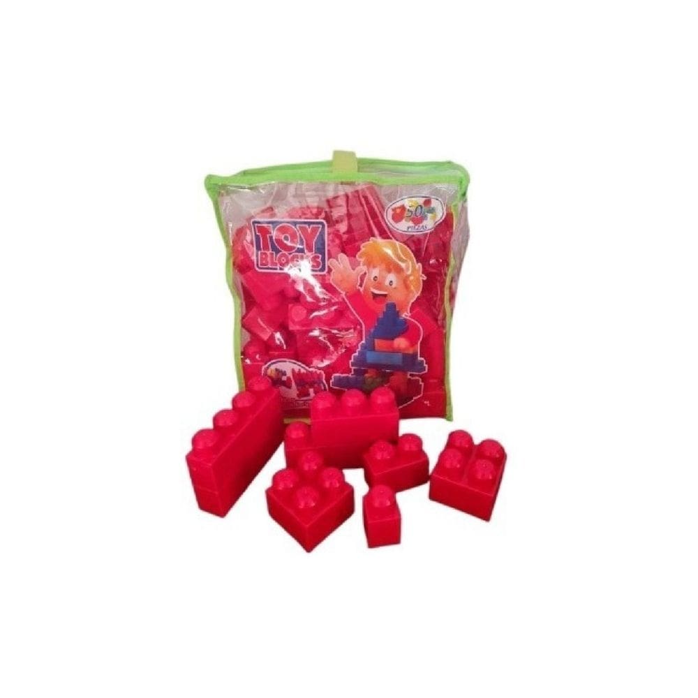 Blocos de construção Mega Blocks Fab Chilena 50 peças - vermelhos