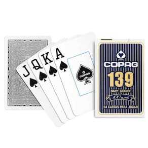 Jogo de baralho copag 139 naipe grande azul