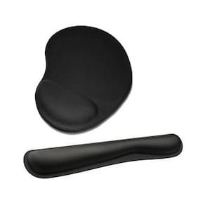 Kit de teclado para mouse pad ergonômico com apoio de pulso em gel