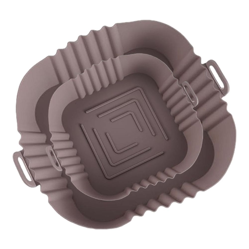 Forro de silicone para fritadeira de silicone quadrada Airfryer, pacote com 2