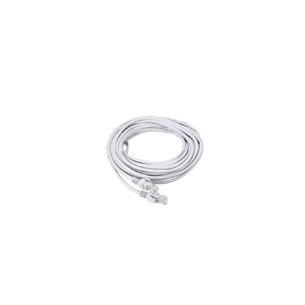 Cabo de rede Cat5e Patch Cord, conector RJ-45 cinza de 15 m