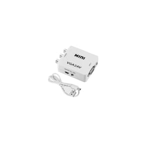 Adaptador conversor VGA para AV RCA