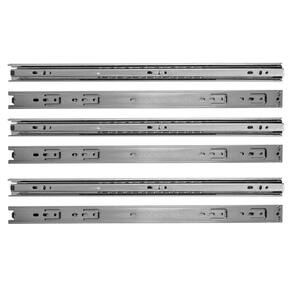 Kit 8 corrediças telescópica 45cm para gaveta trilho 4 pares