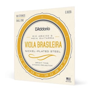 Encord viola brasileira d`addario nickel plated steel ej82b