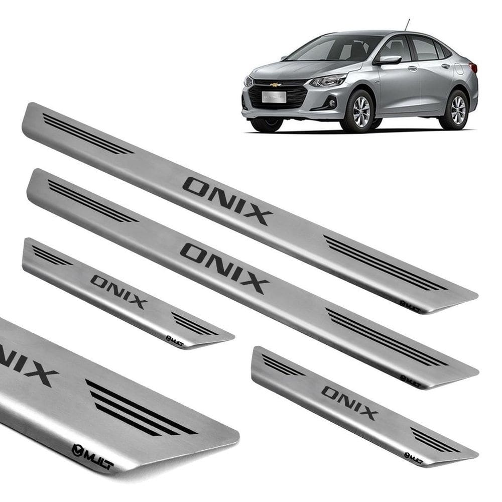 Soleira aço inox escovado porta  mult onix plus