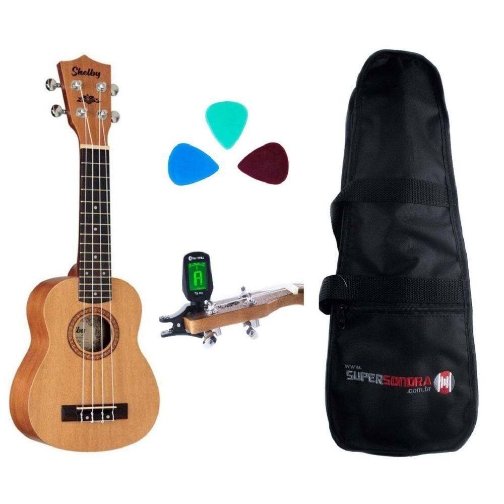 Kit ukulele su21m soprano shelby by eagle + afinador