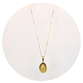 Colar em ouro 18k green gold natural e legítima - p. vecchio