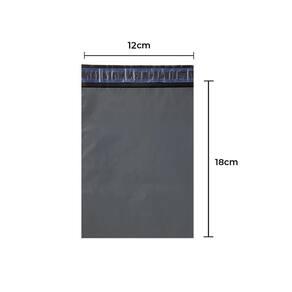 Envelope plástico segurança 12x18 eco 100 unidades - preto/cinza