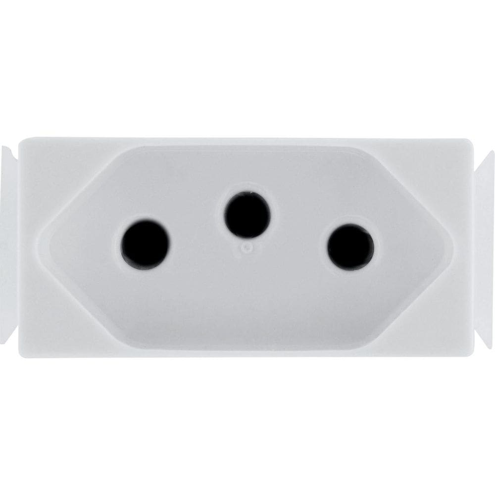 Conjunto interruptor simples horizontal 6a/250v tramontina