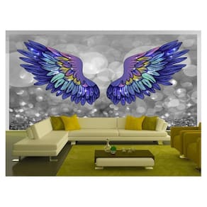 Papel De Parede 3D Arte Asas Selfie Insta Cores 3,5M Tra293
