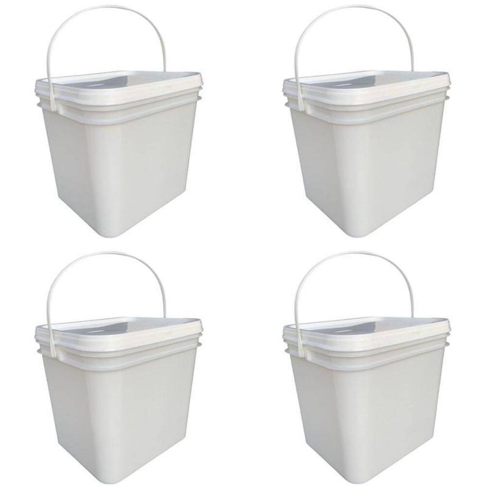 Balde para freezer e microondas retangular 3.6l - 4 pçs