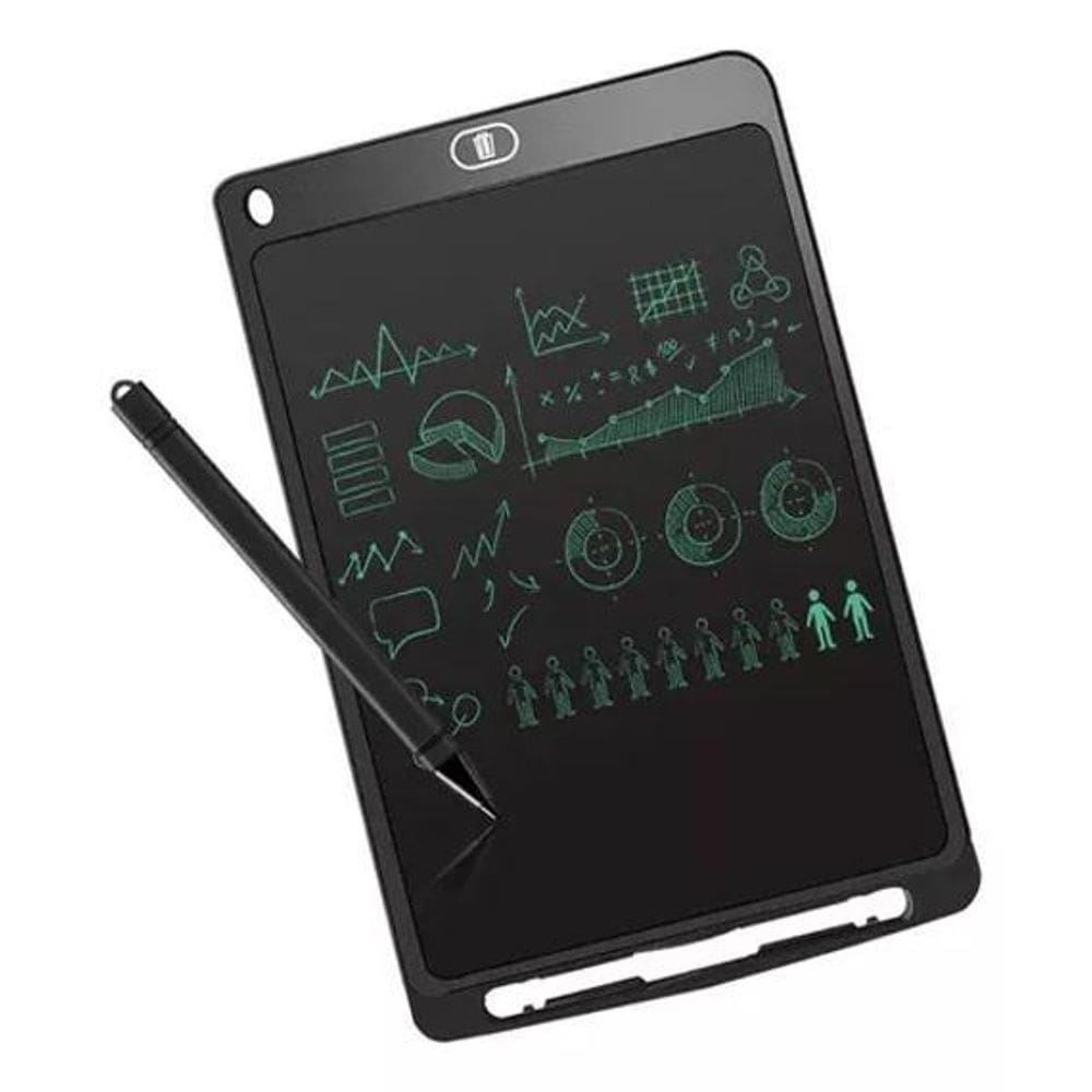 Lousa magica colorida lcd 10`` infantil - preto