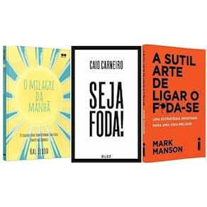 Kit 3 livros sutil arte milagre da manha seja