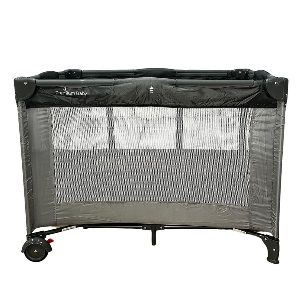 Berço Cercado Infinity Premium Baby Gray/Cinza Desmontável