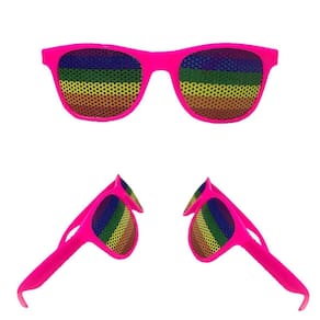 Kit 4 oculos de sol unissex rosa bandeira orgulho lgbt
