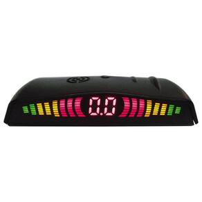 Sensor De Estacionamento Orbe 4 Pontos Dianteiro Preto Com Display