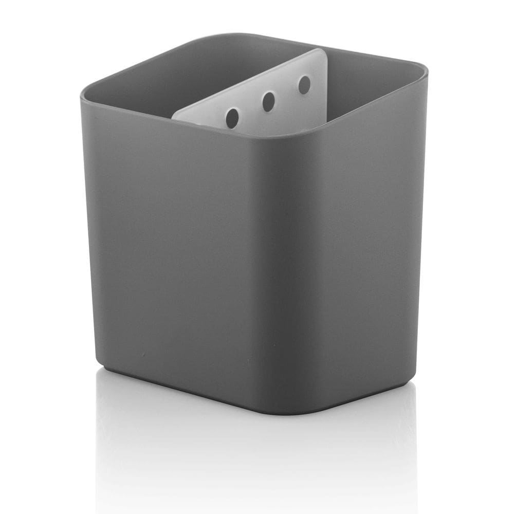 Escorredor de talheres cinza cinza de polipropileno ou