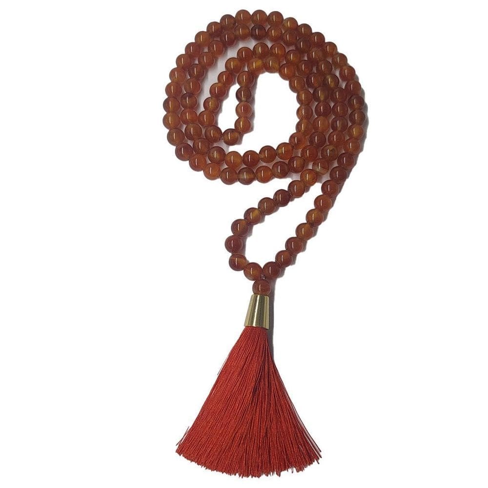 Japamala ágata de fogo manxs - meditação