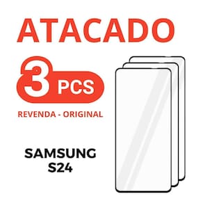 Kit 3 película vidro de temperado 3d samsung s24 +