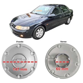 4x calota centro de roda gm vectra gls 2000 a 2004 prata