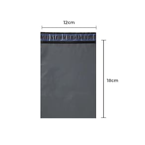 Envelope plástico segurança 12x18 eco 100 unidades - preto/cinza