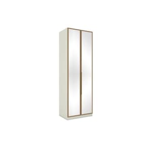 Modulado de Quarto Guarda Roupa c/ 2 Portas 3 Gavetas e Espelho MC04 Seletto Areia/Jequitibá - Henn