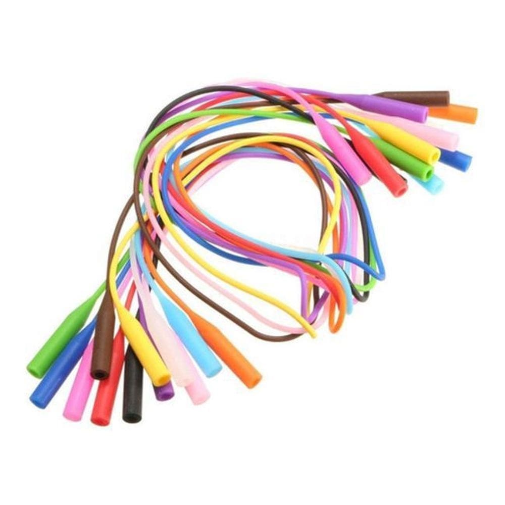 Kit 10 cordinhas cordão corrente silicone óculos infantil