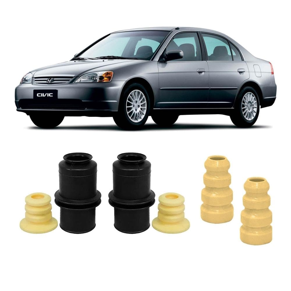 Guarda pó batente dianteiro traseiro mola civic 2001 a 2006