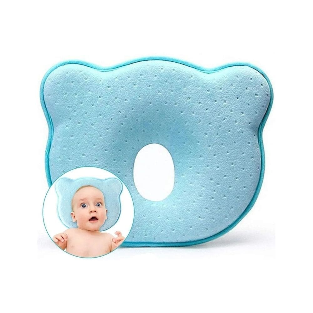 Almofada de bebê de espuma viscoelástica para evitar cabeça chata
