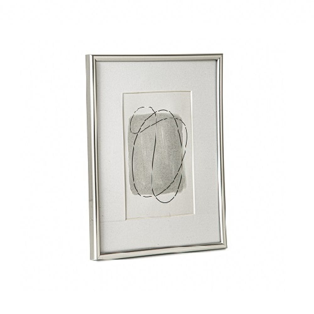 Porta Retratos Em Metal Prata - 15X20