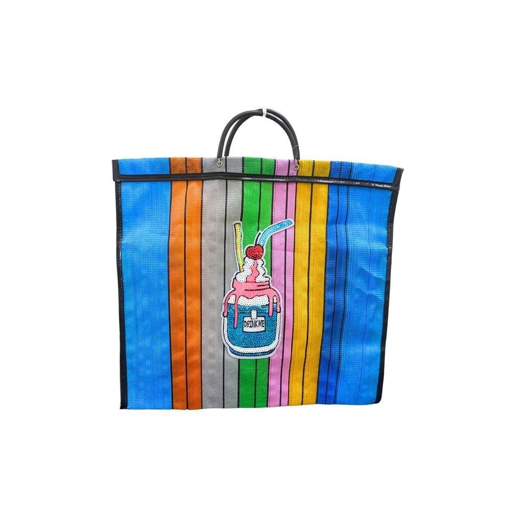 Bolsa Sacola Multiuso Reutilizável Lantejoula - Sorvete